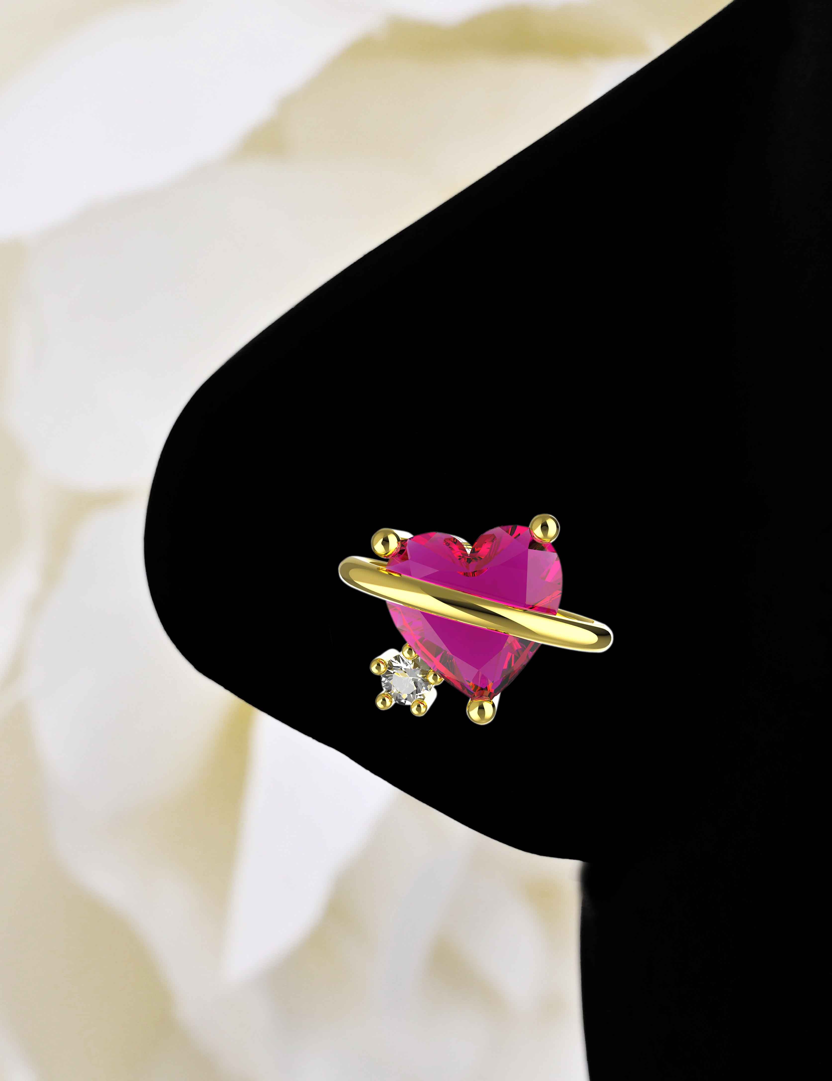 Nose pin for daily wear