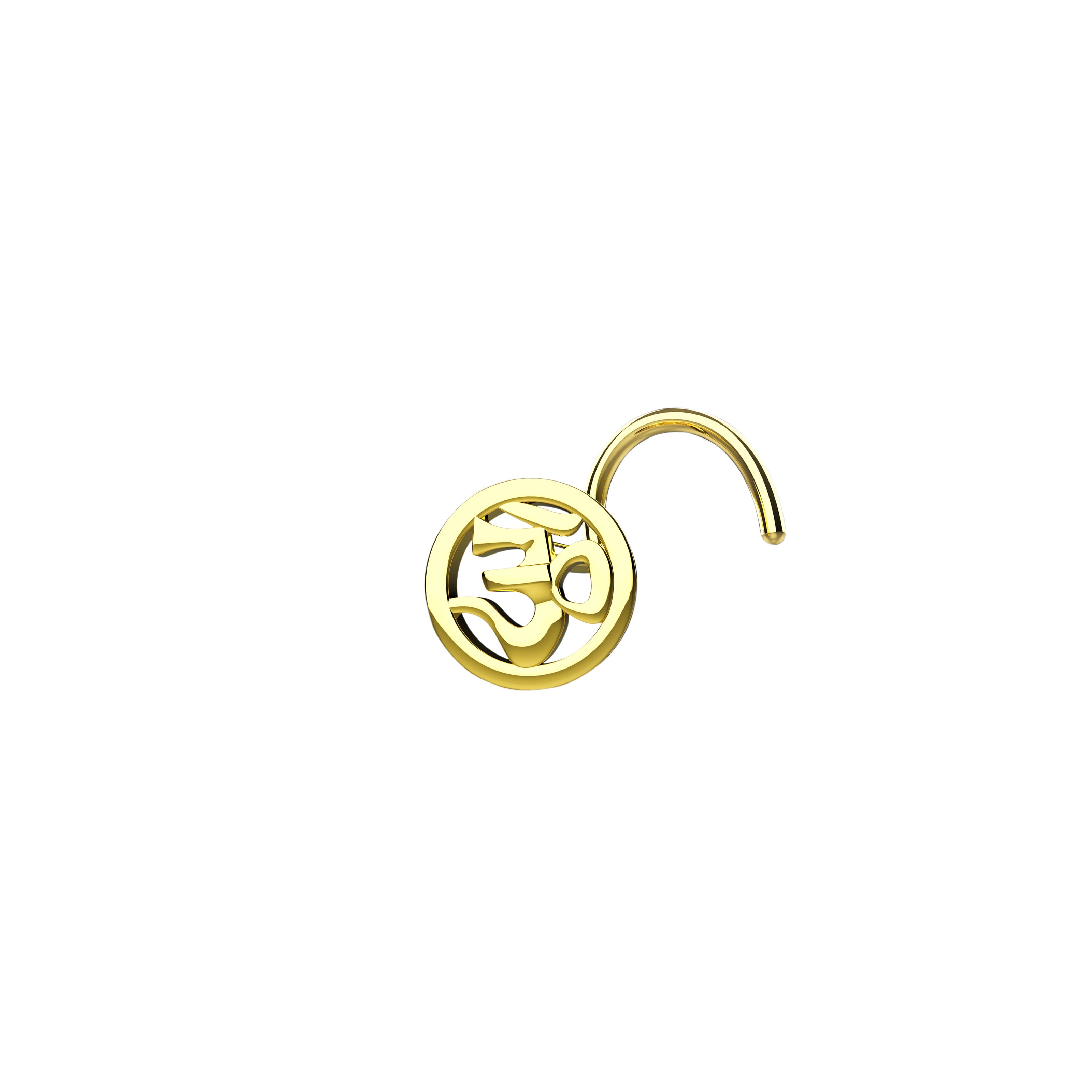 Traditional Om Nose Pin