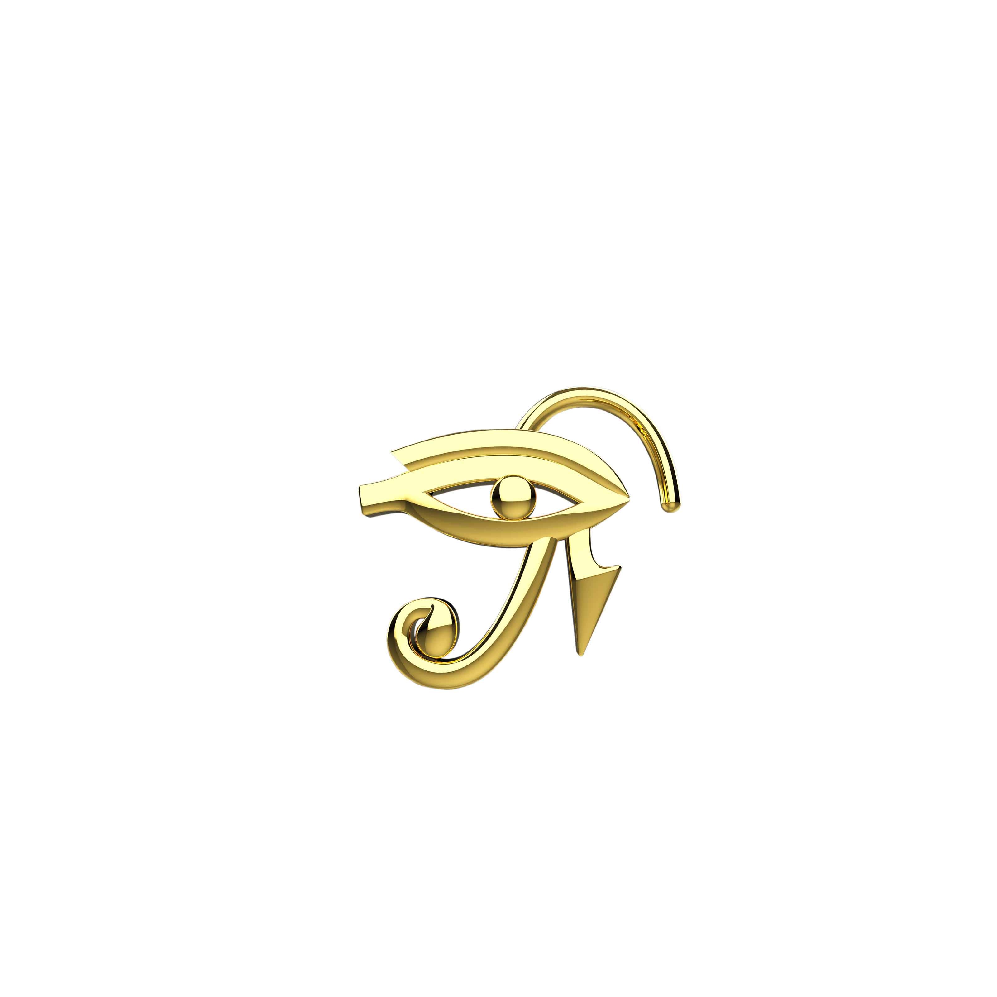 Gold Eye of Horus Nose Ring