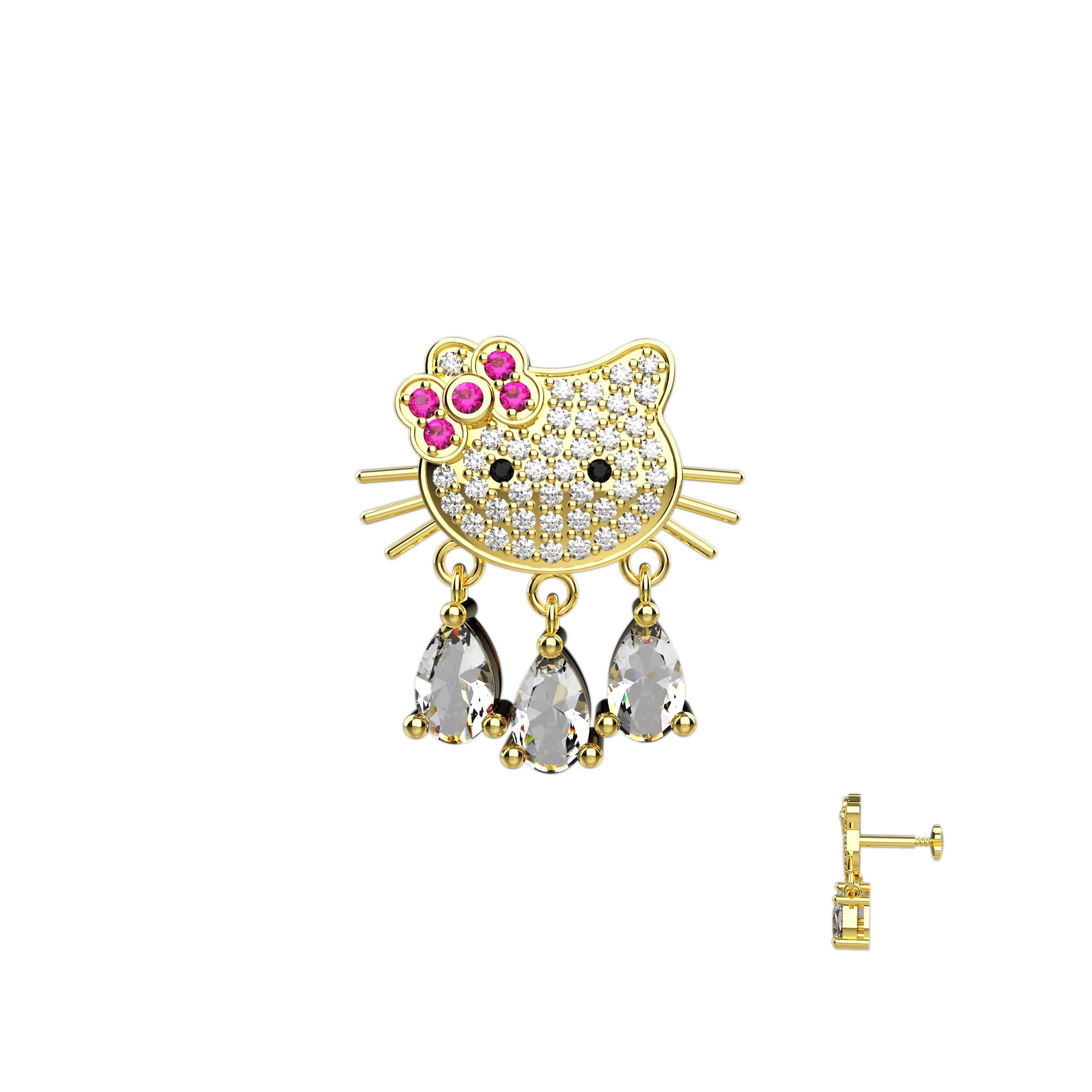 Hello Kitty De1sign Nose Rings