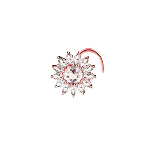 Floral Theme Nose Pin