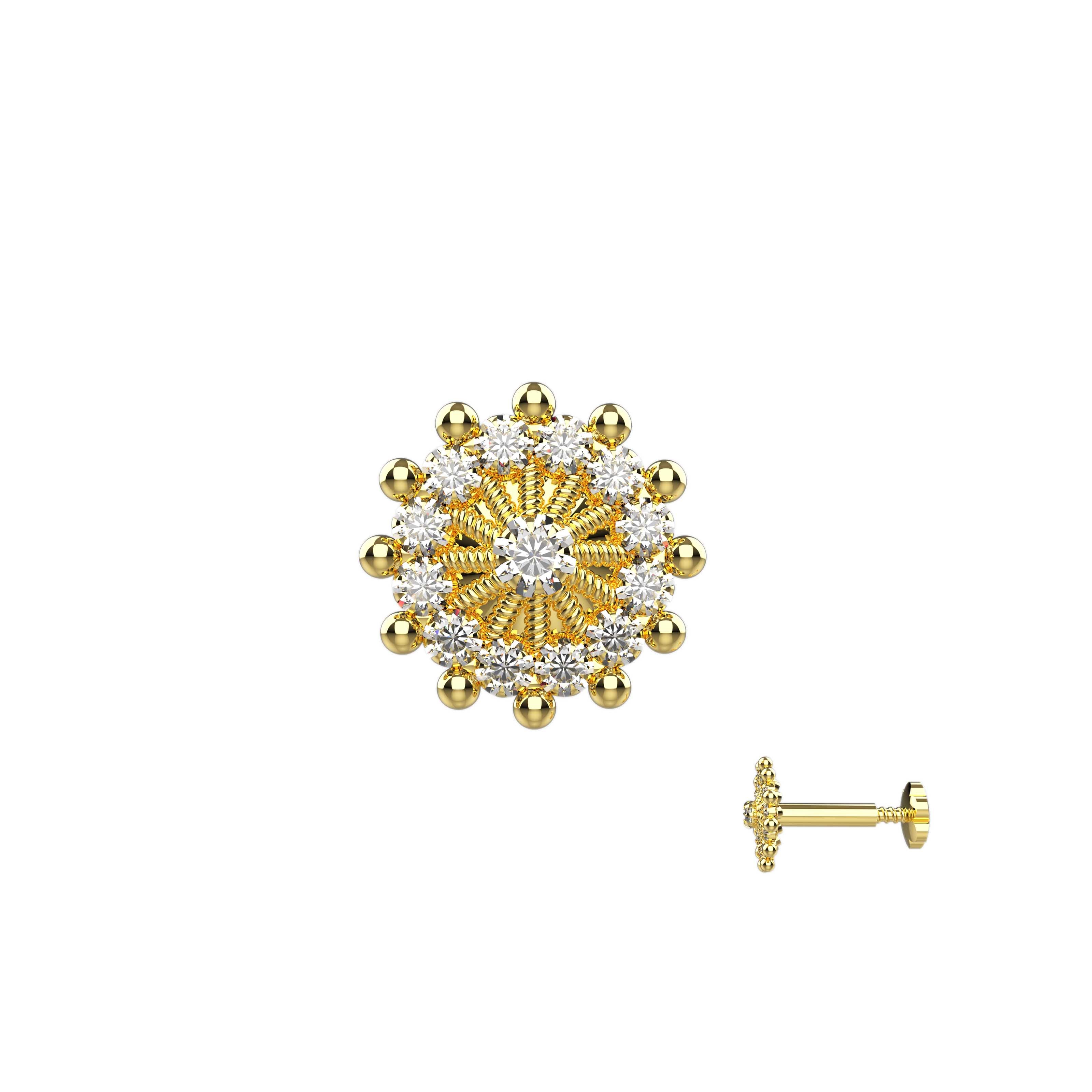 Round Nose Pins - Classic Nose Jewelry for Women