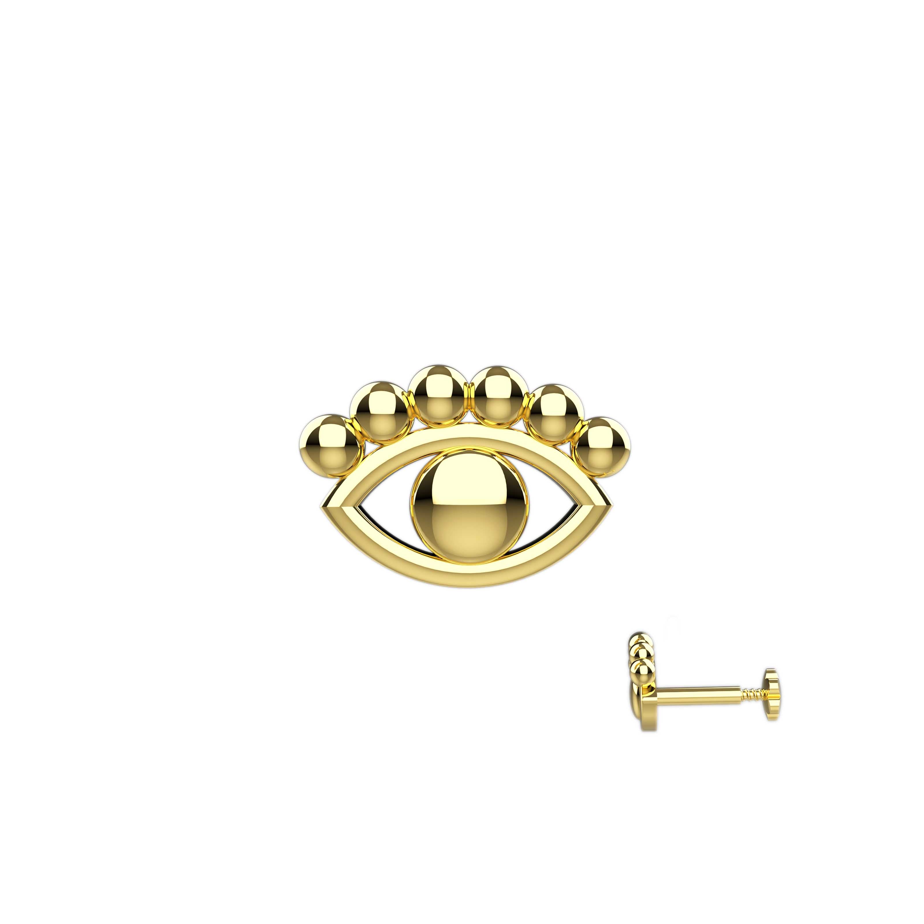 gold nose pin under 1,000