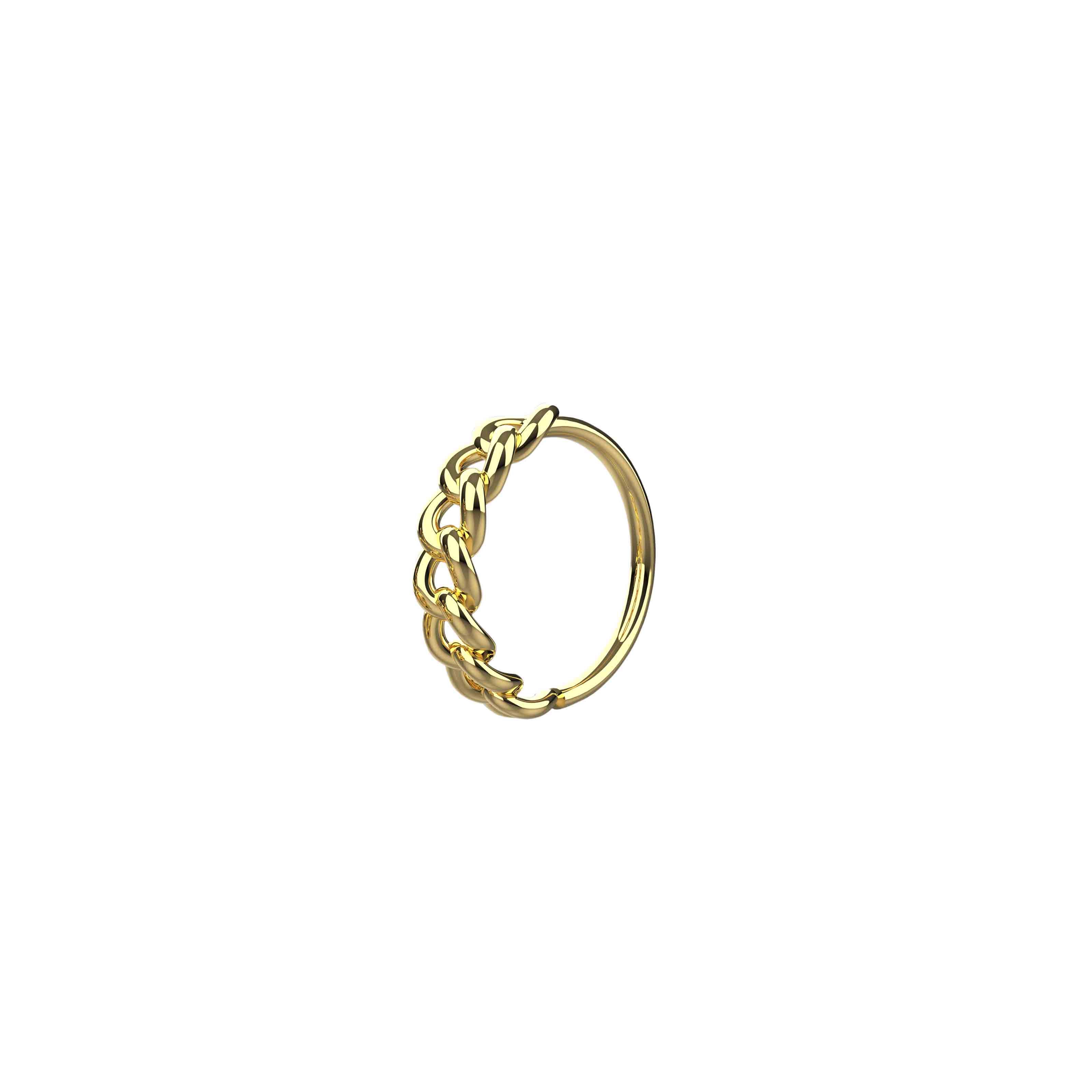 Twisted Gold Nose Hoops - Simple Jewelry for Girls