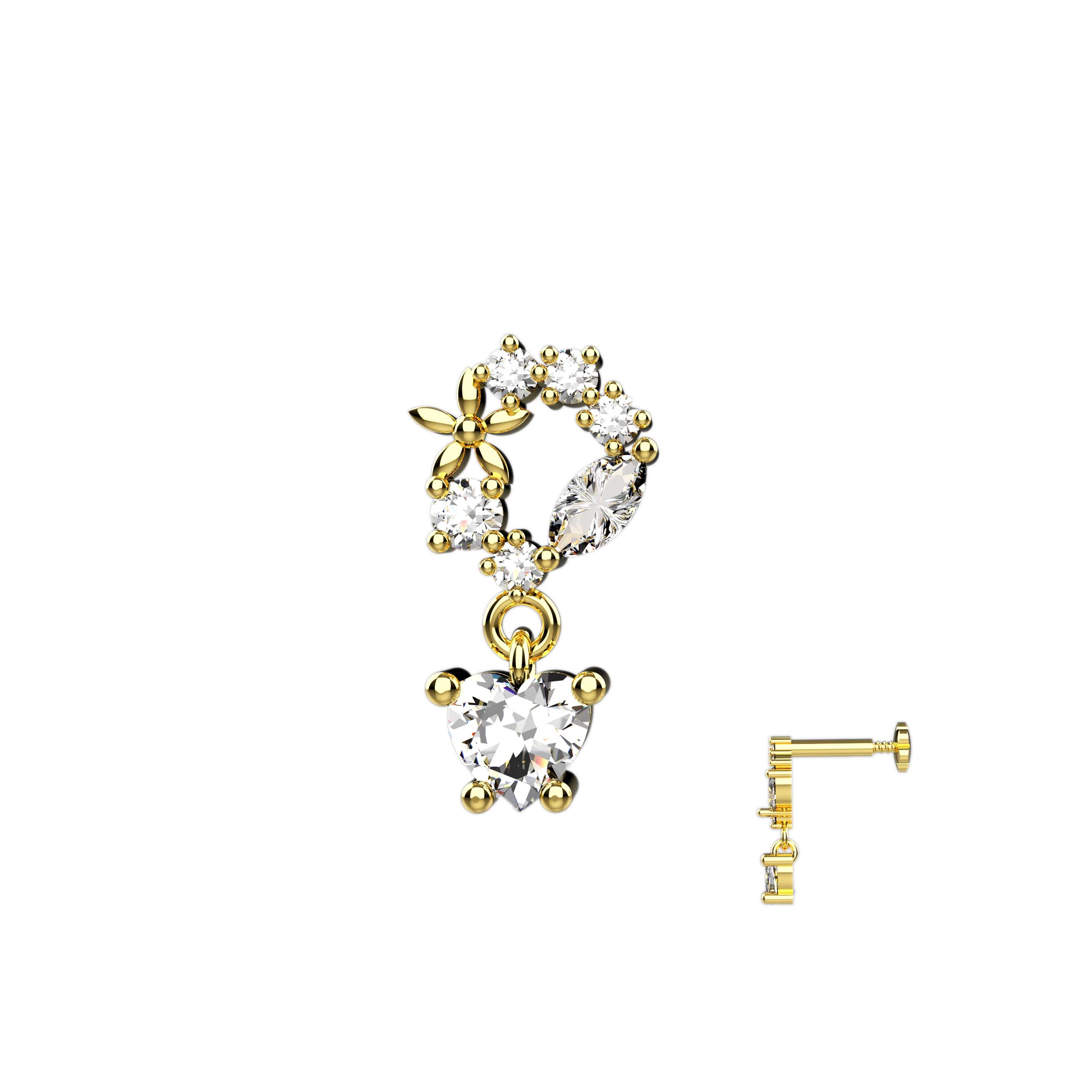 Women's Gold Nose Jewellery