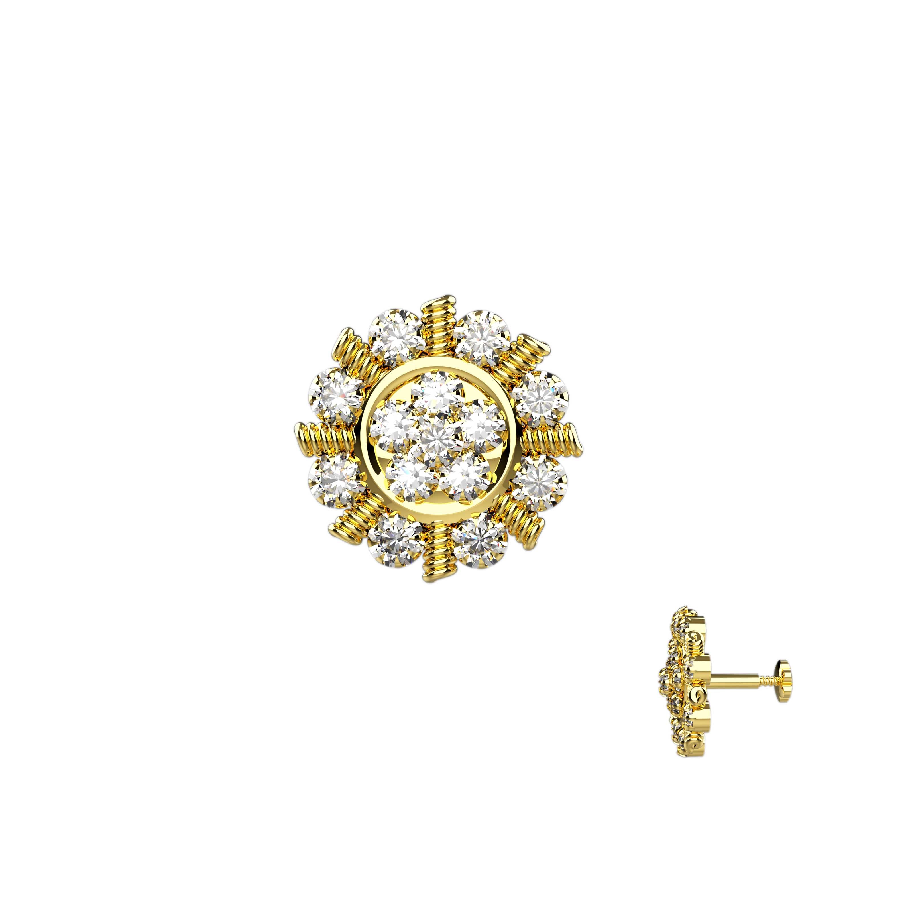 Diamond & Gold Nose Pins – Latest Jewelry Designs