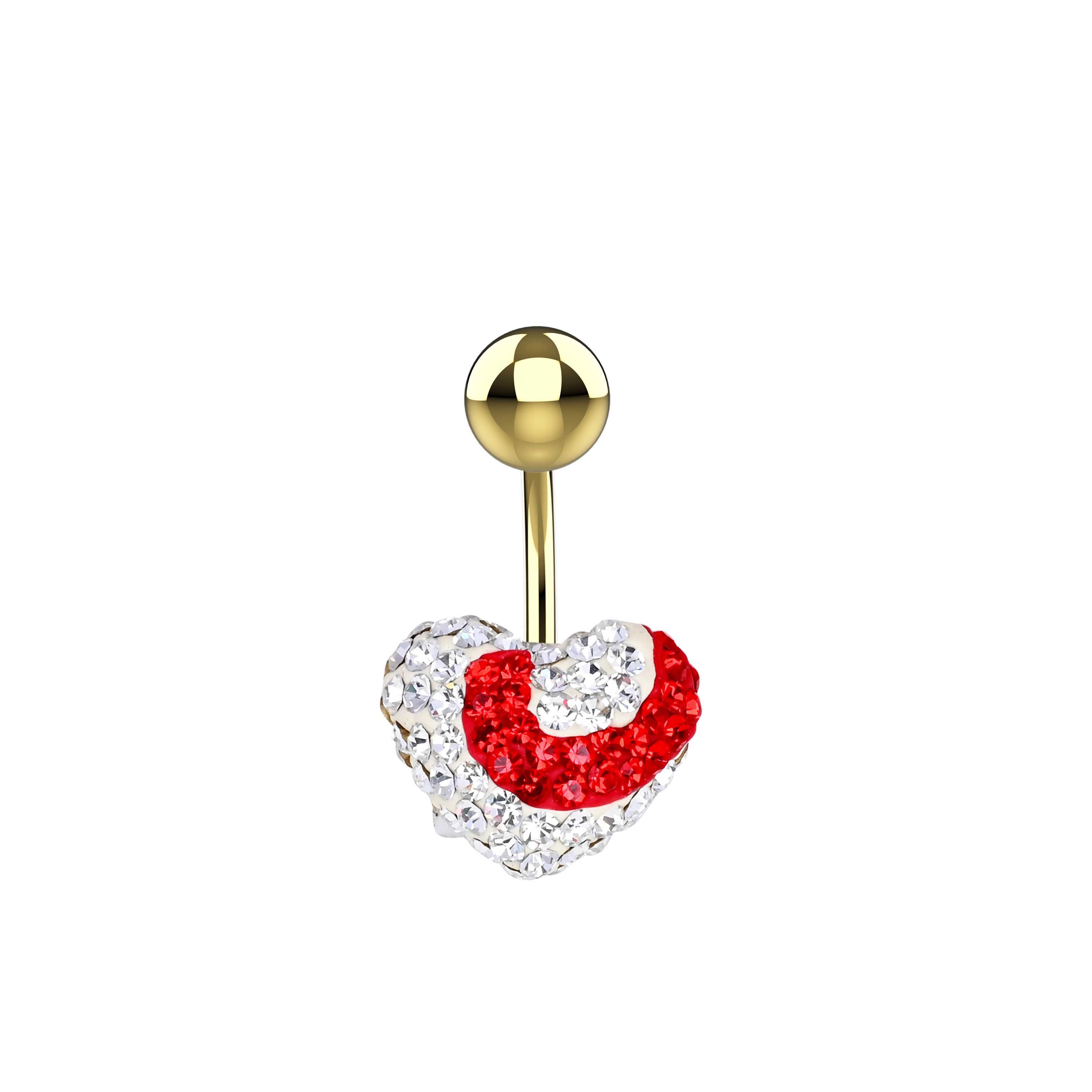 Cubic zircon navel jewelry