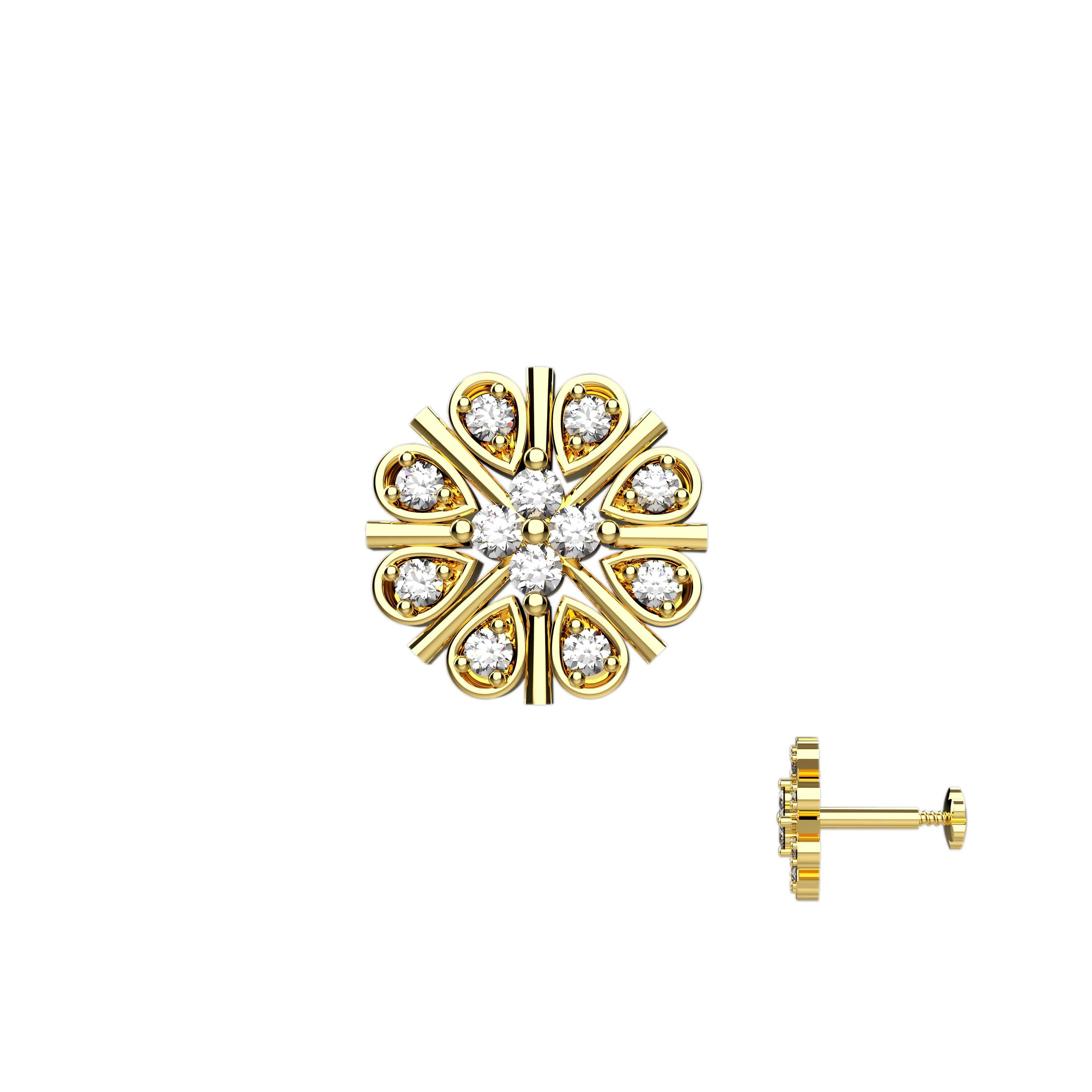 Bridal Gold Nose Pins | Luxury Nose Jewelry for Women