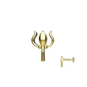 Trishul Nose Pin Studs
