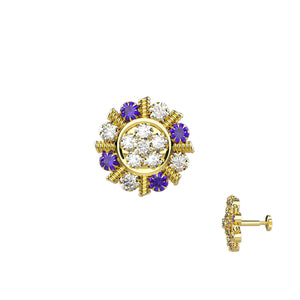 Floral Design Nose Pin