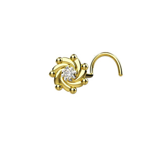 Indian Traditional Gold Nose Pin