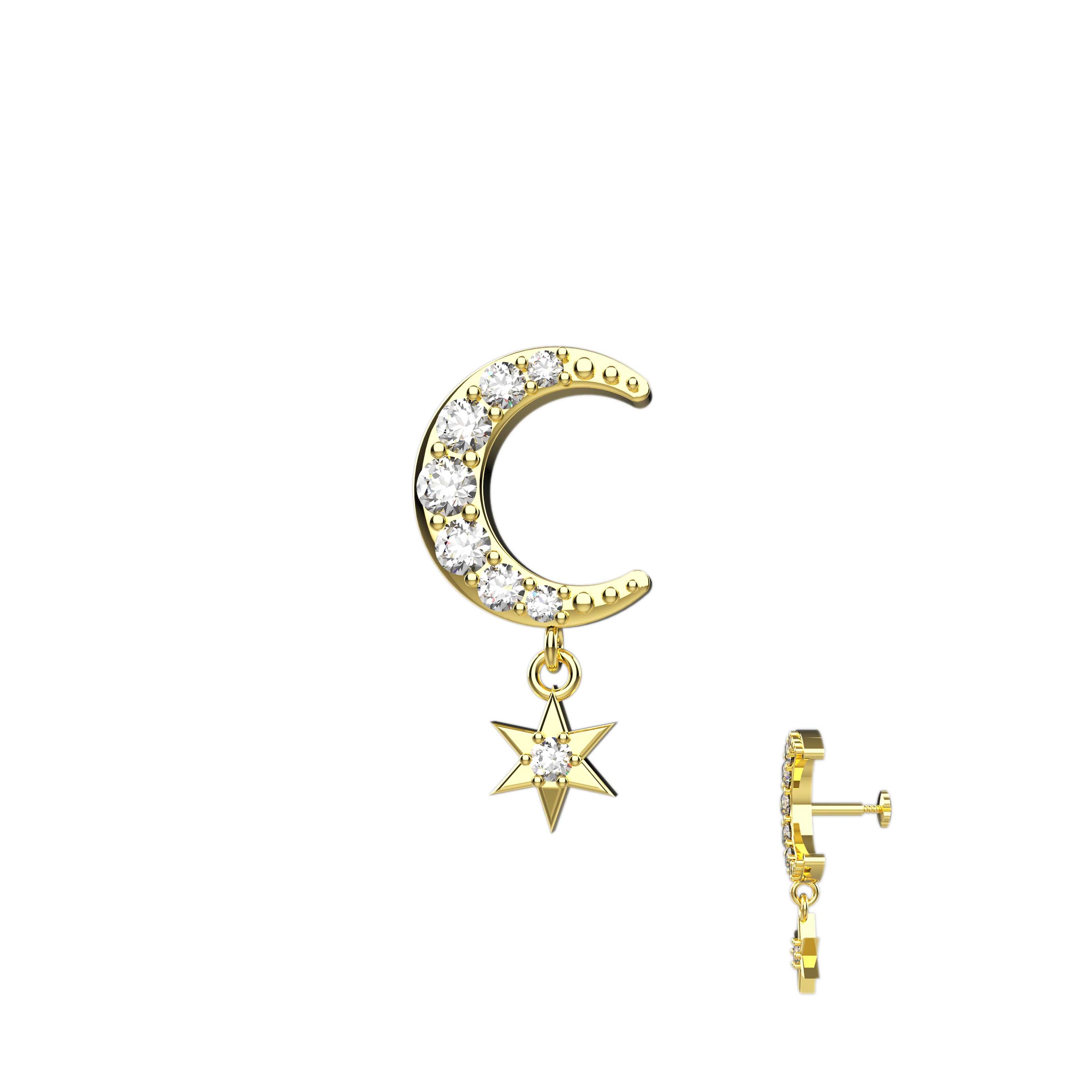 Crescent Moon Nose Ring