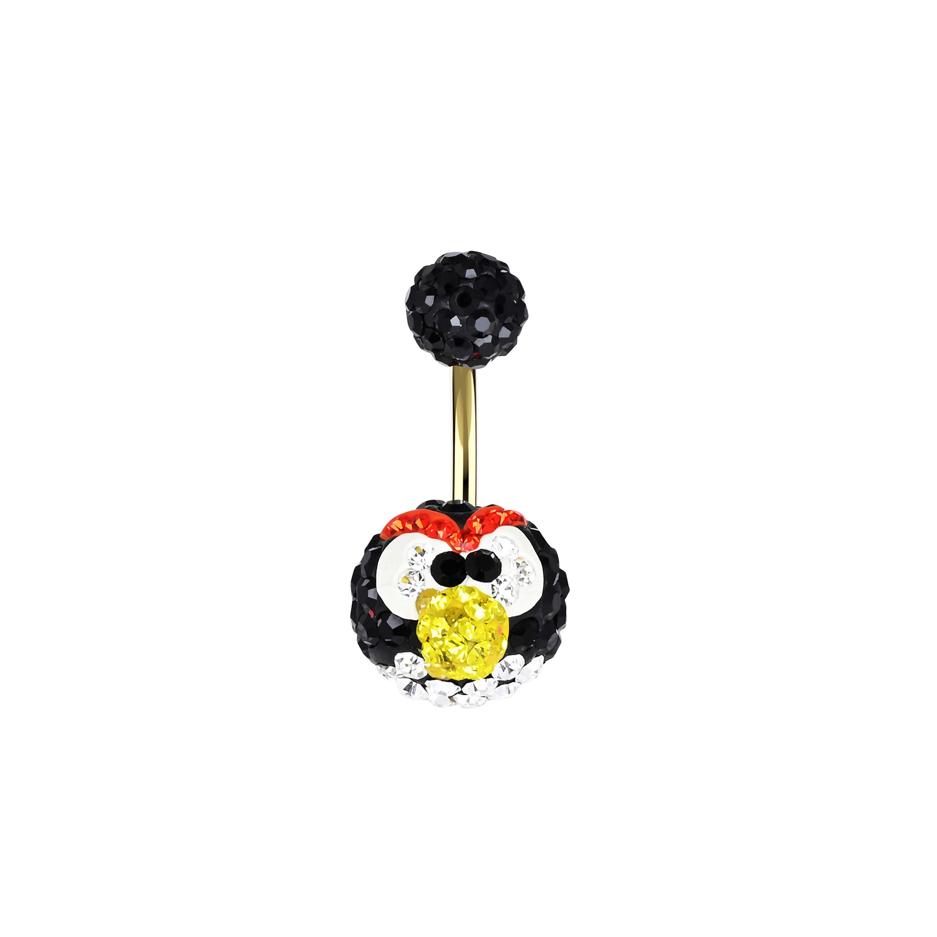 Owl belly button rings