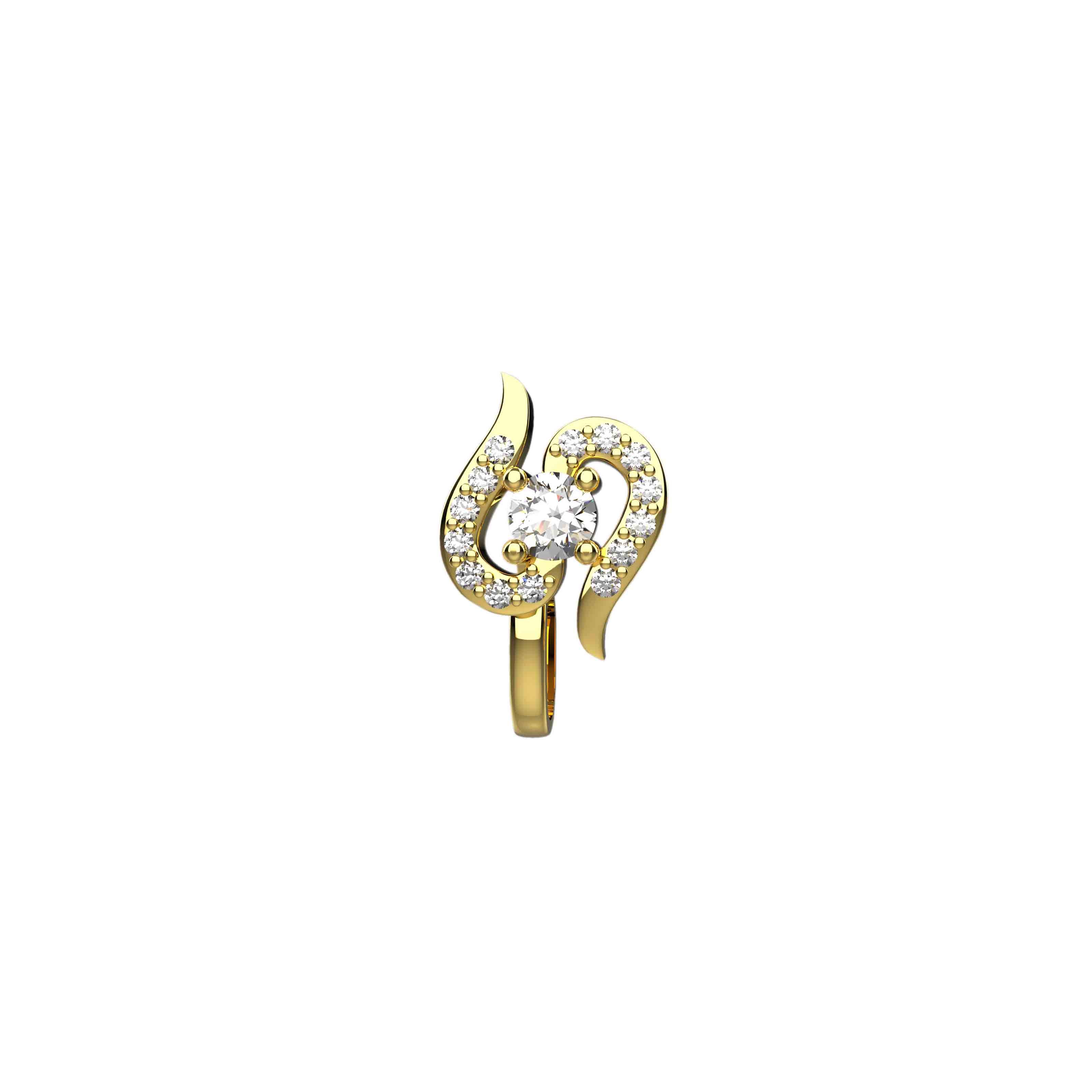 Clip-On Gold Nose Jewelry