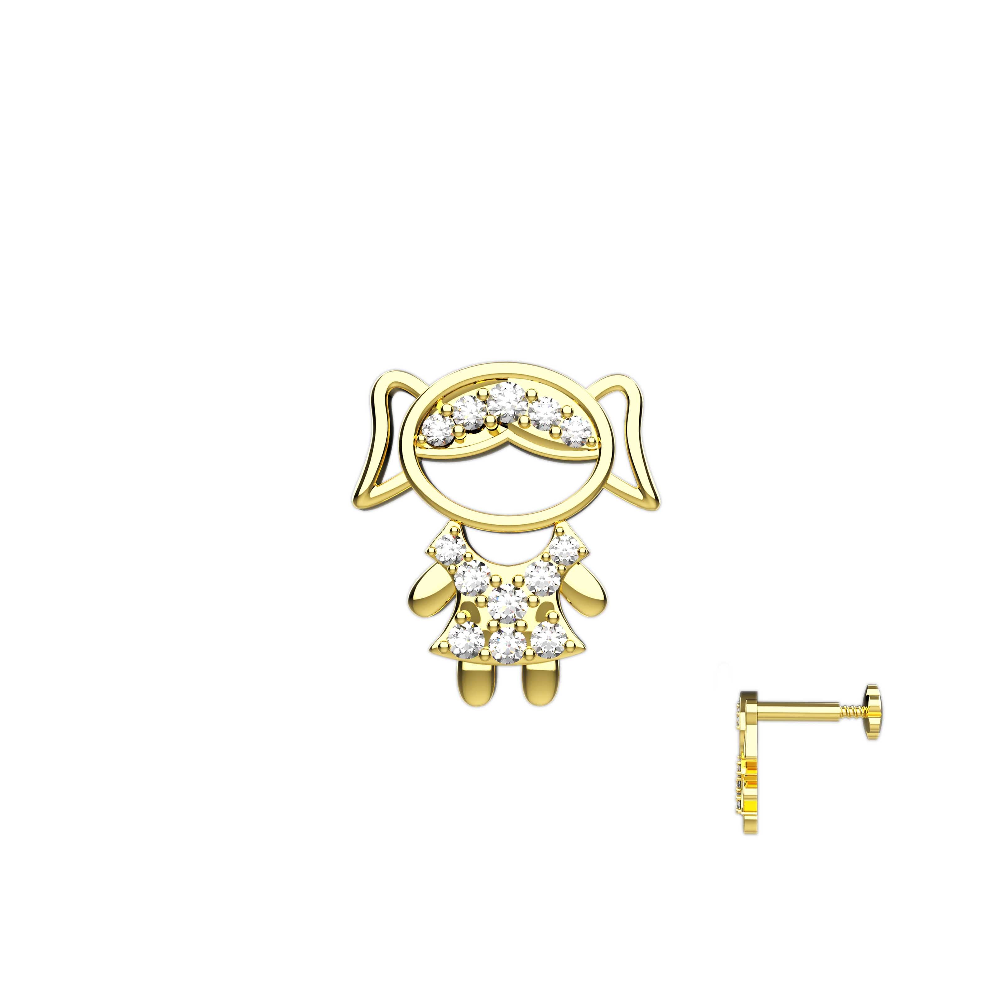 Girl Design Nose Ring