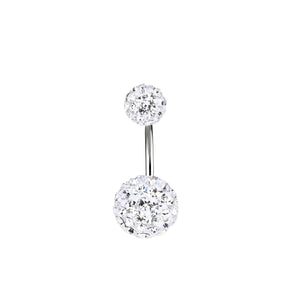 Crystal belly button rings