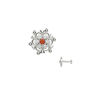 Nose Pin Silver design