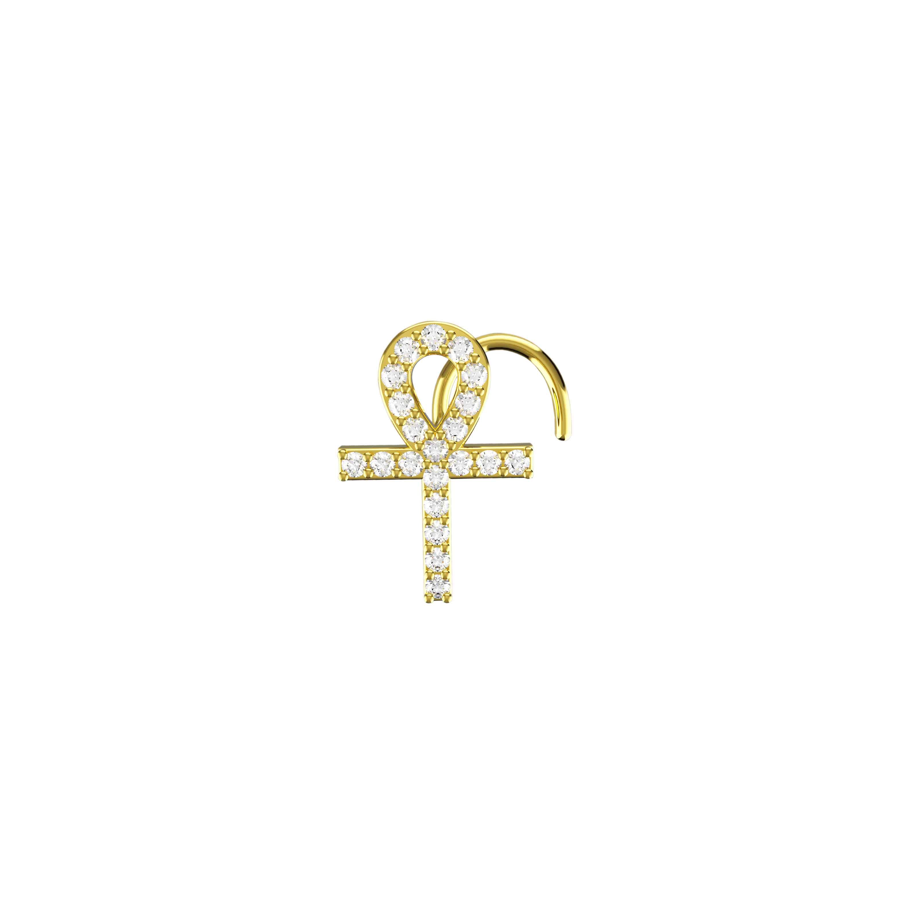 Designer Ankh Nose Ring