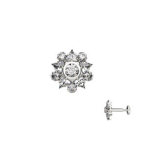Rajasthani Nose Pins Silver