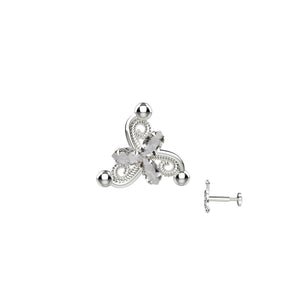 Elegant daily wear nose pin