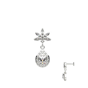 silver big nose ring