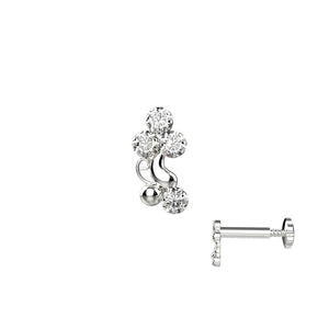 Stylish gold nose pins India