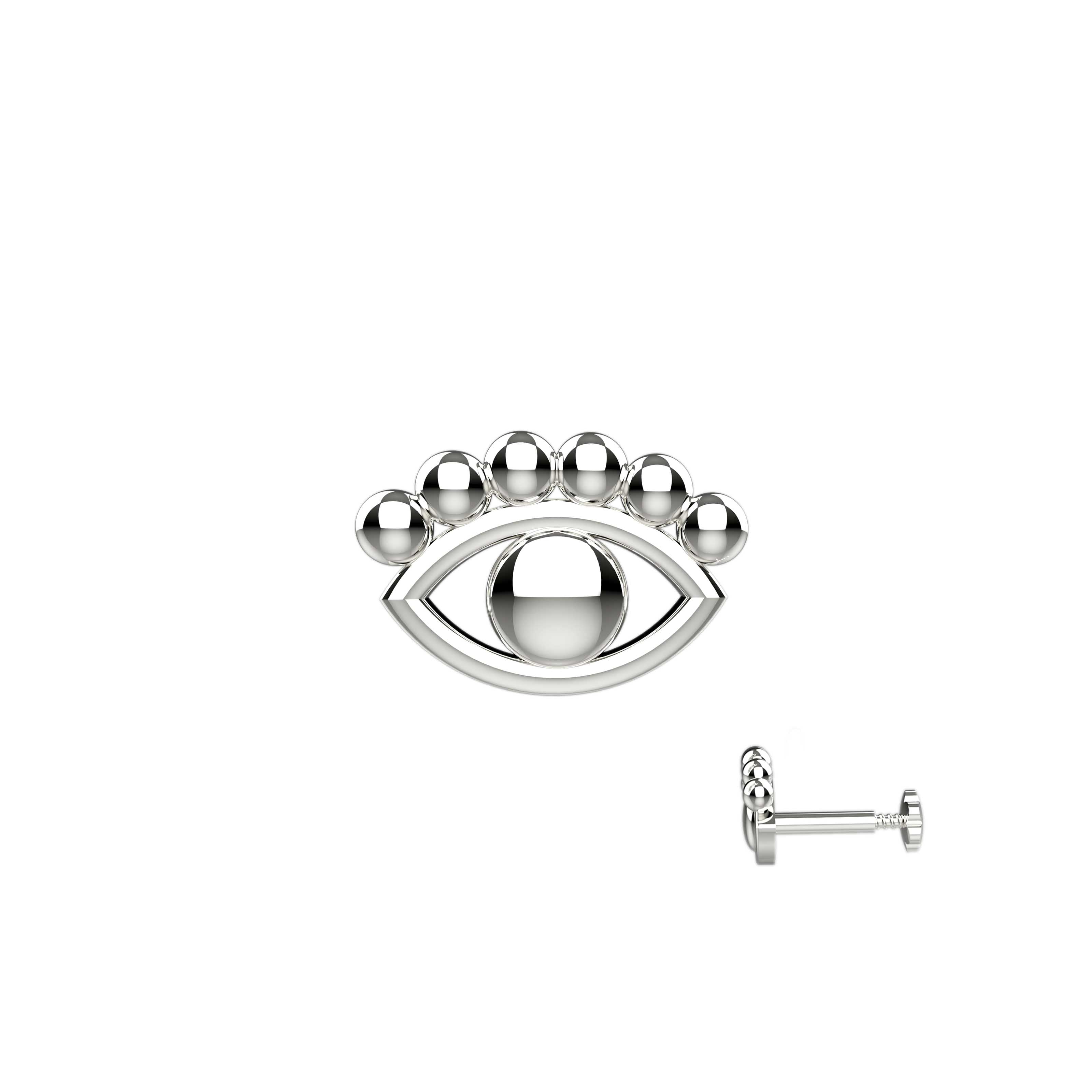 silver nose pin designs