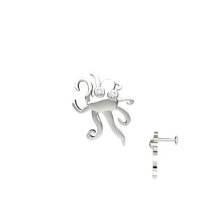 Octopus Design Nose Pins