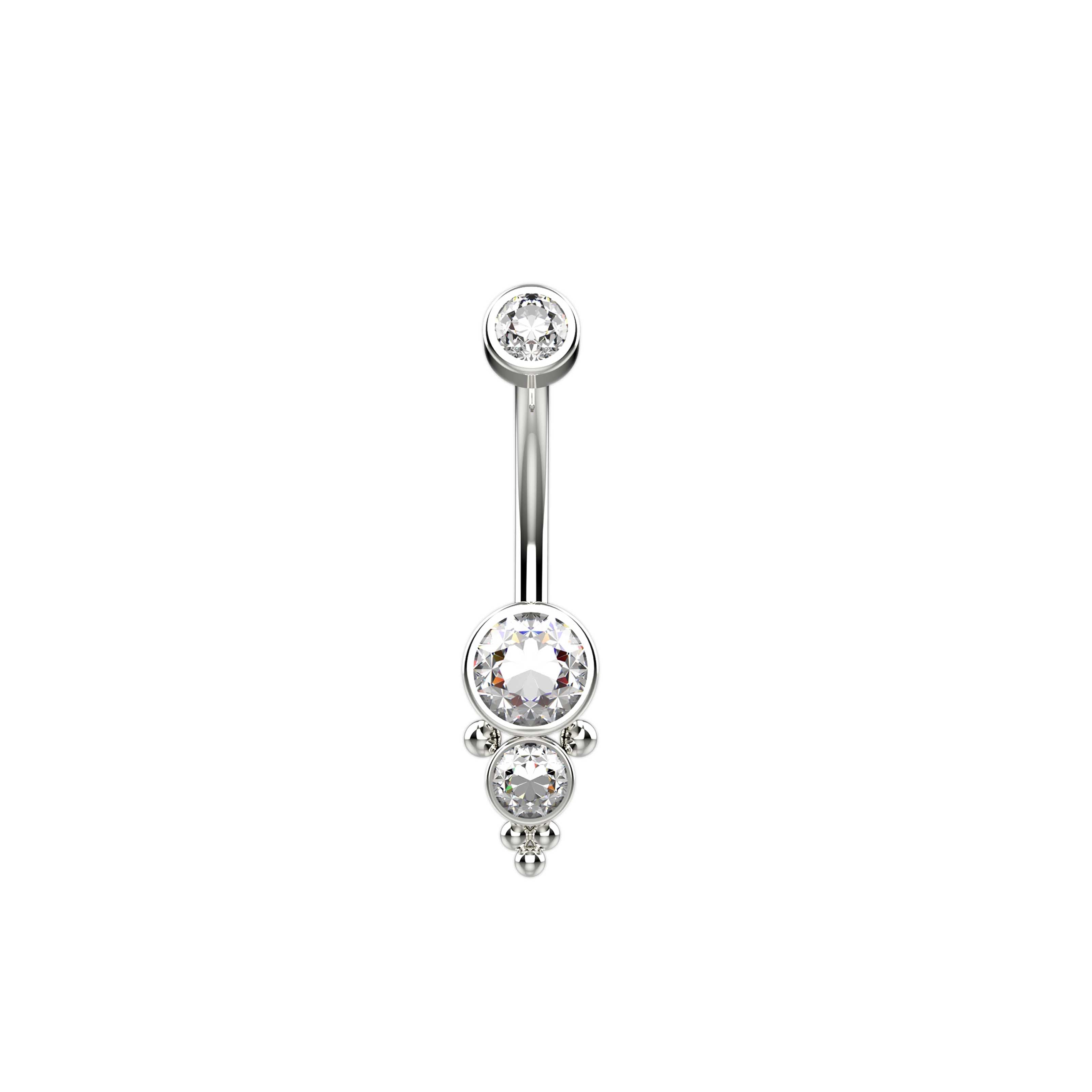 silver navel ring