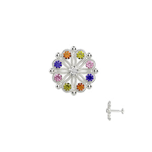 Vibrant nose studs for women