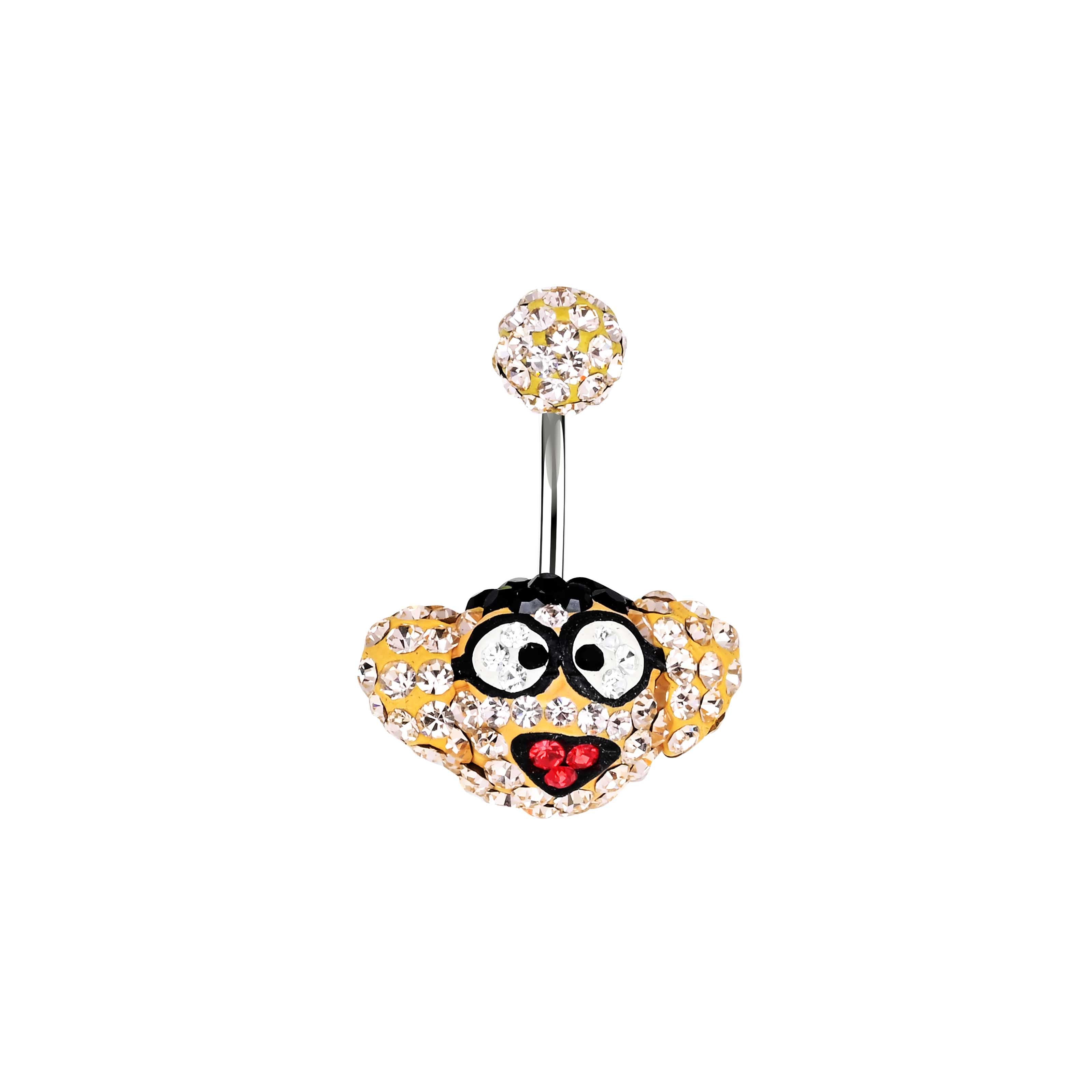 hanging monkey belly ring