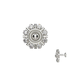 Diamond Nose Pin for Bridal Wear