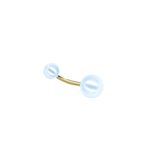 pearl belly ring piercing - gold silver belly rings jewellery