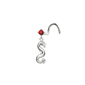 Sterling Silver Snake Nose Pin