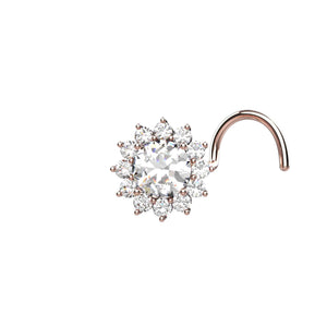 Nose studs with diamonds