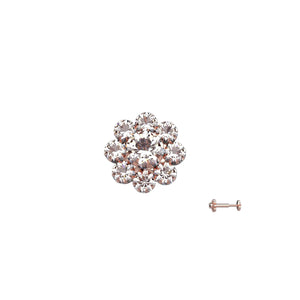 Daily wear nose pin in gold