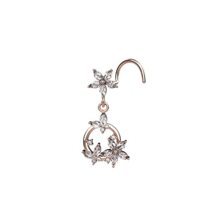 Hanging design nose studs