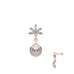 Rose Gold Plated Screw Nose Pin