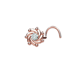 Rose Gold Nose Piercing