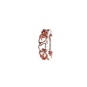 rose gold plated nose hoops