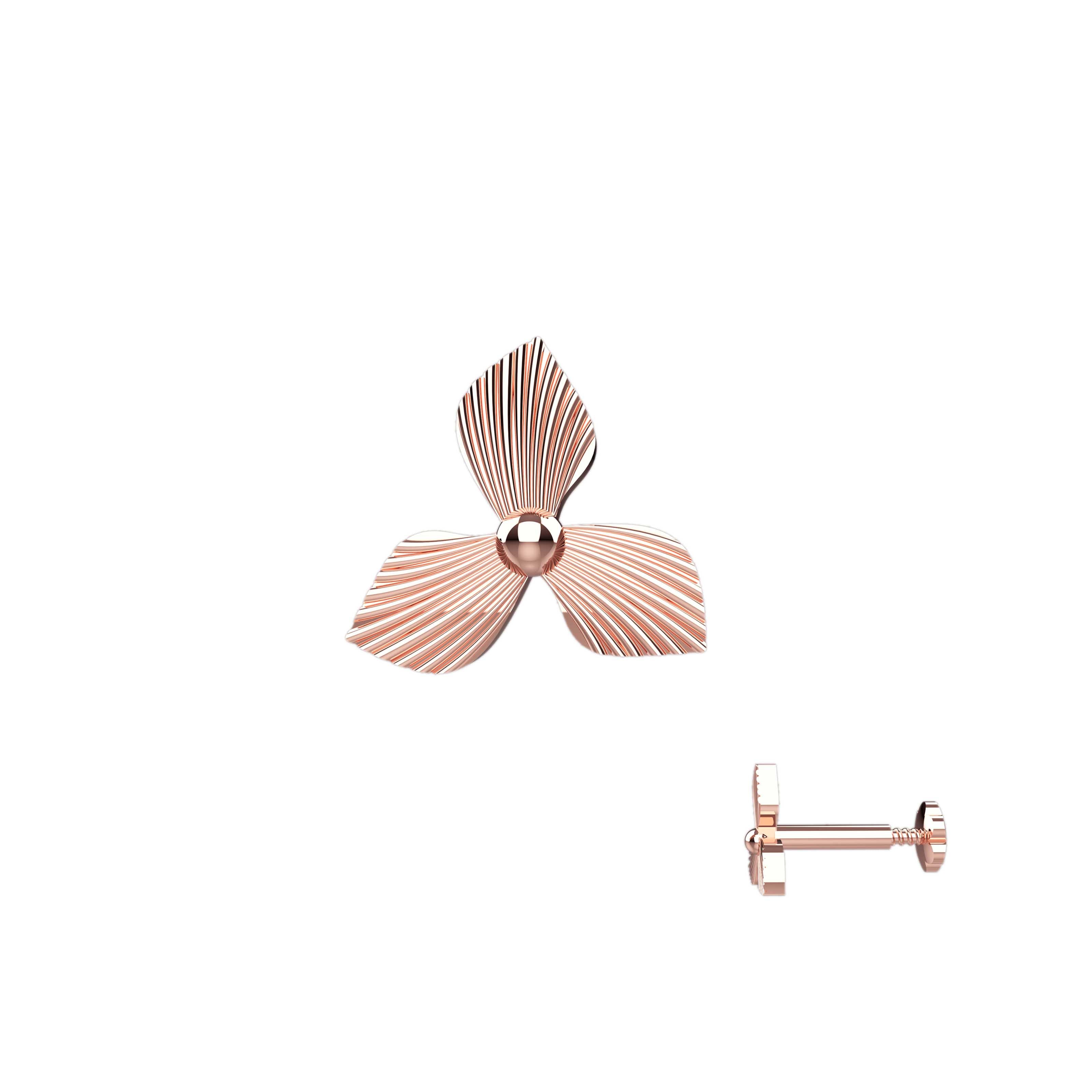 Pushpin Rose Gold Nose Pin