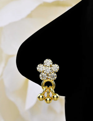 Cute Nose Pins Gold Dangle