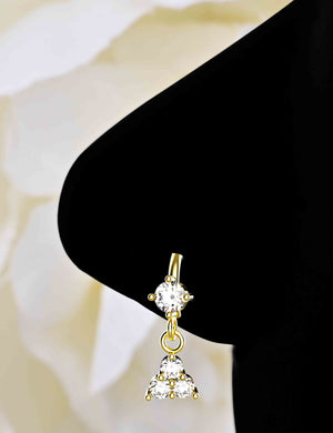 gold nose hoops for women