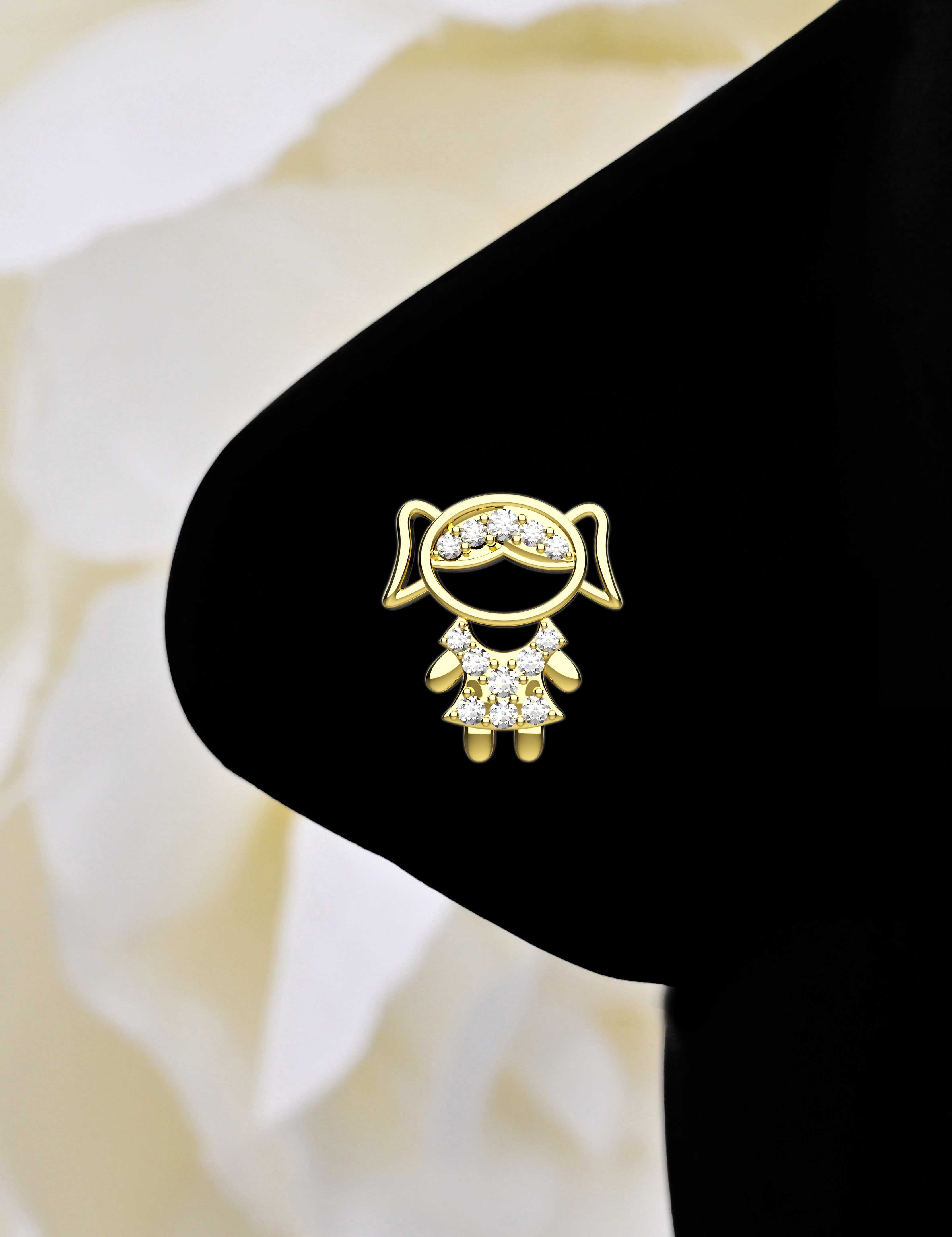 Designer Gold Nose Pins