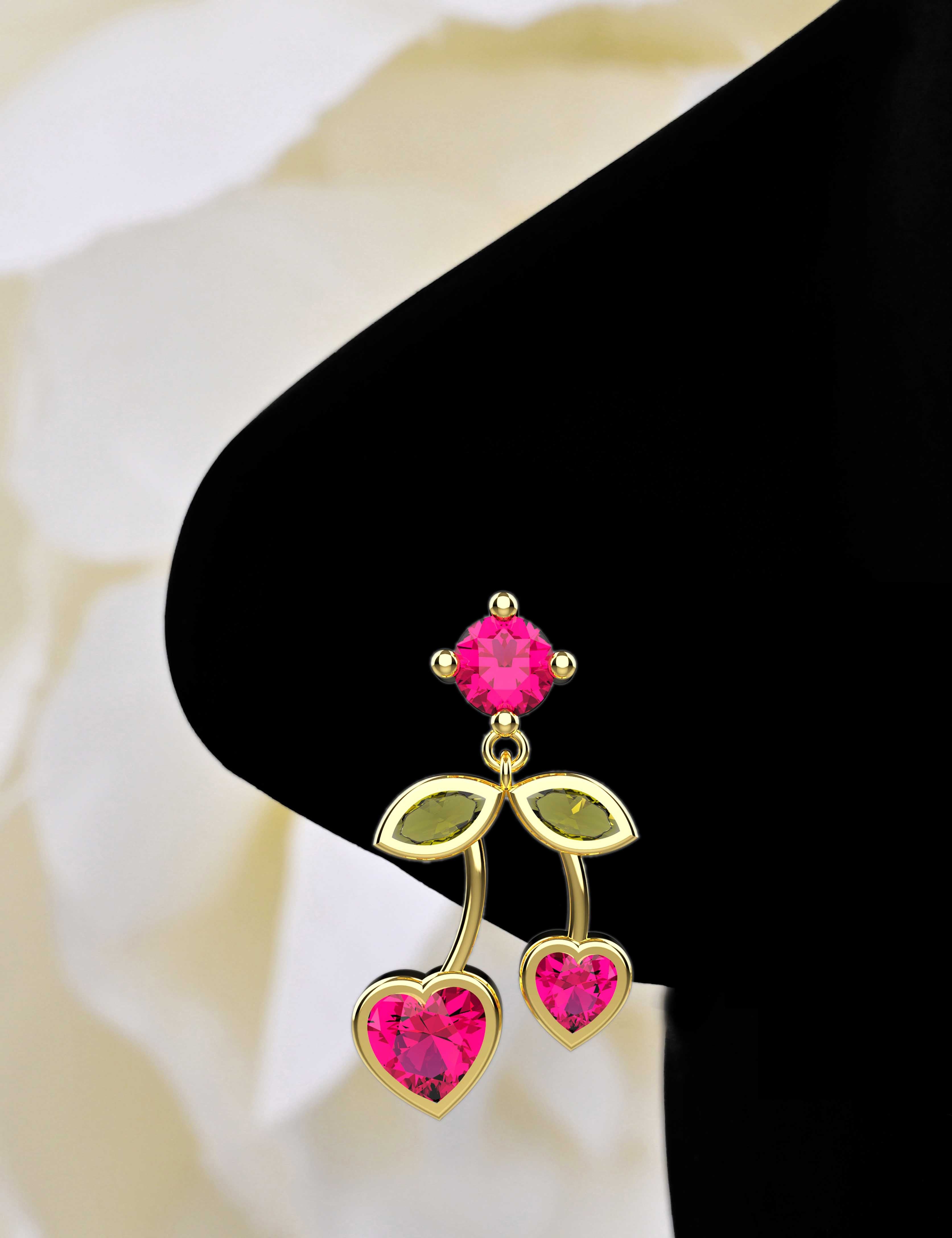 Buy Cherry Nose Rings Studs | Classic Nose Pin Jewellery