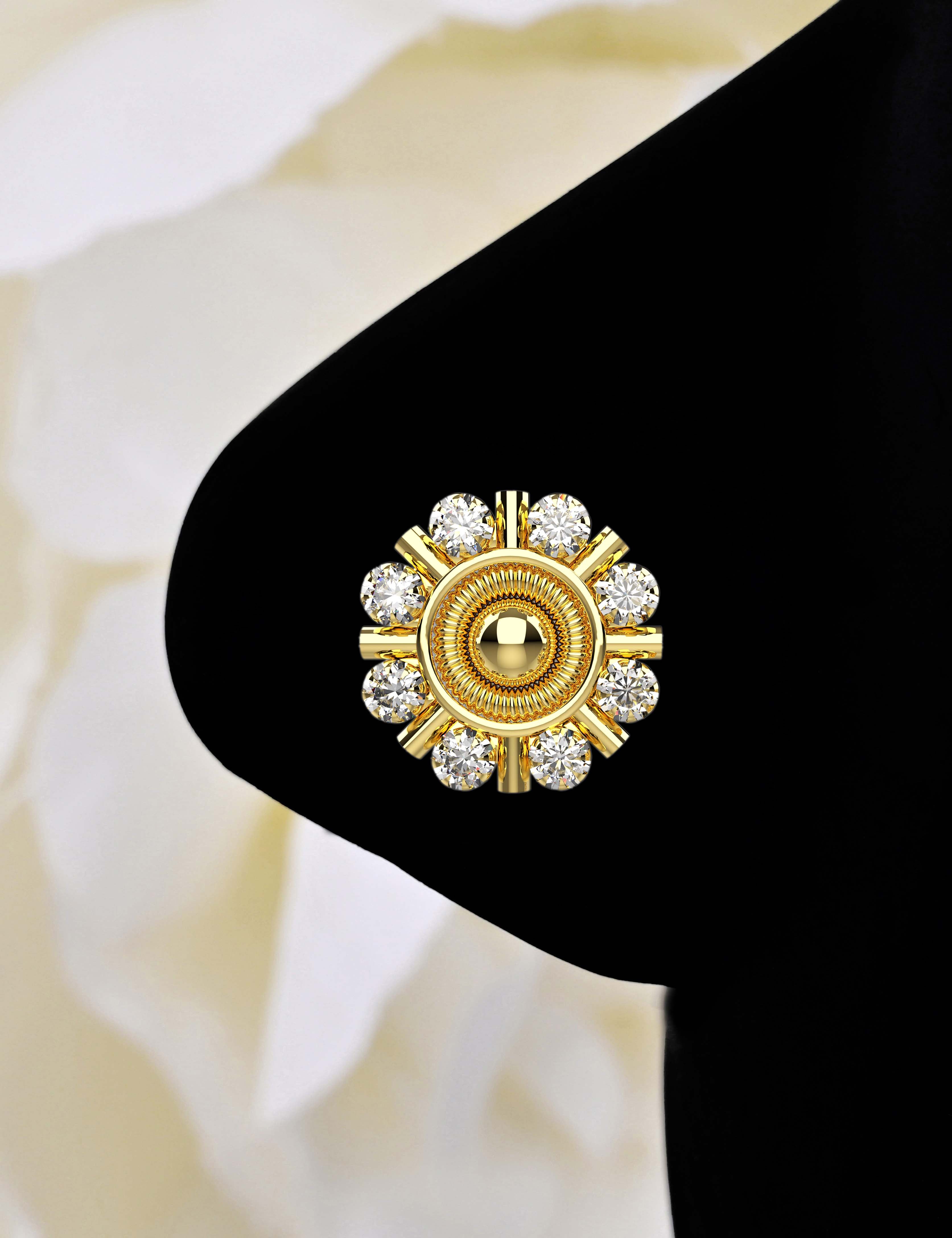 Diamond Nose Pin for Brides