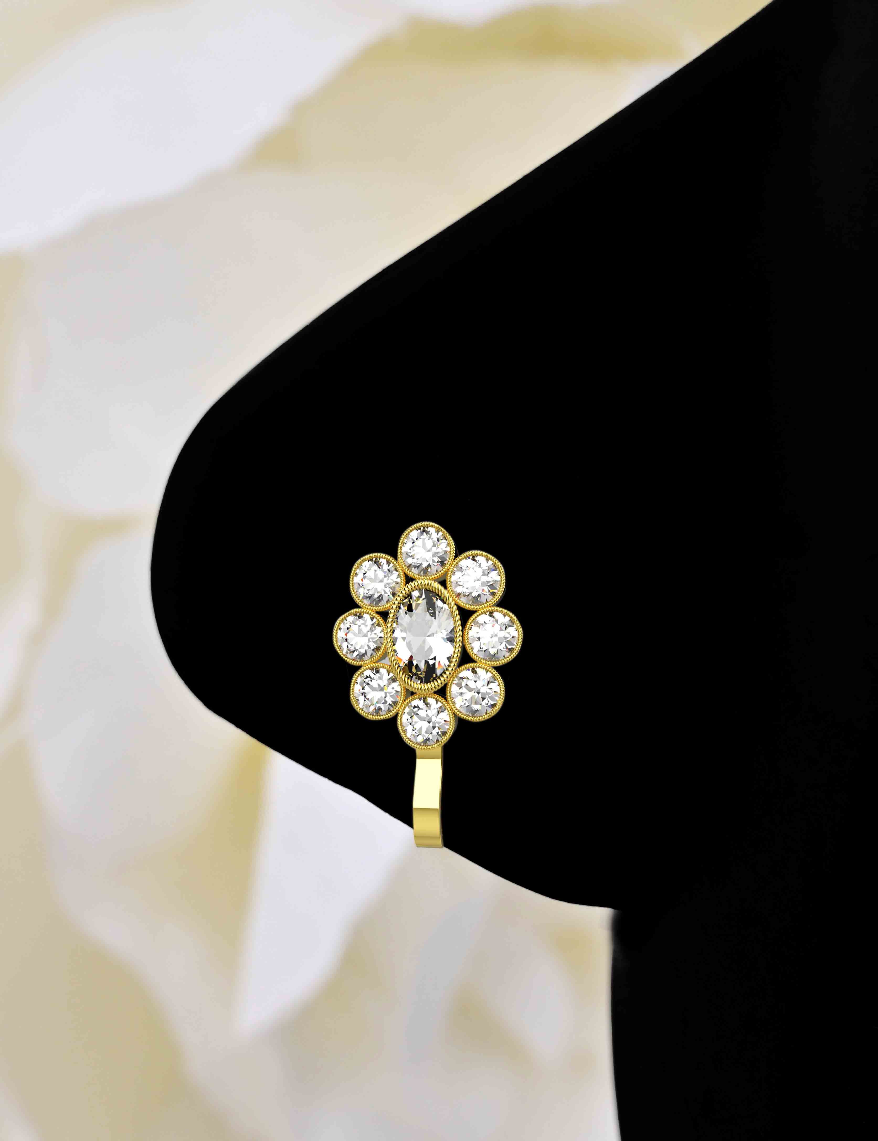 CZ Diamond Nose Pins