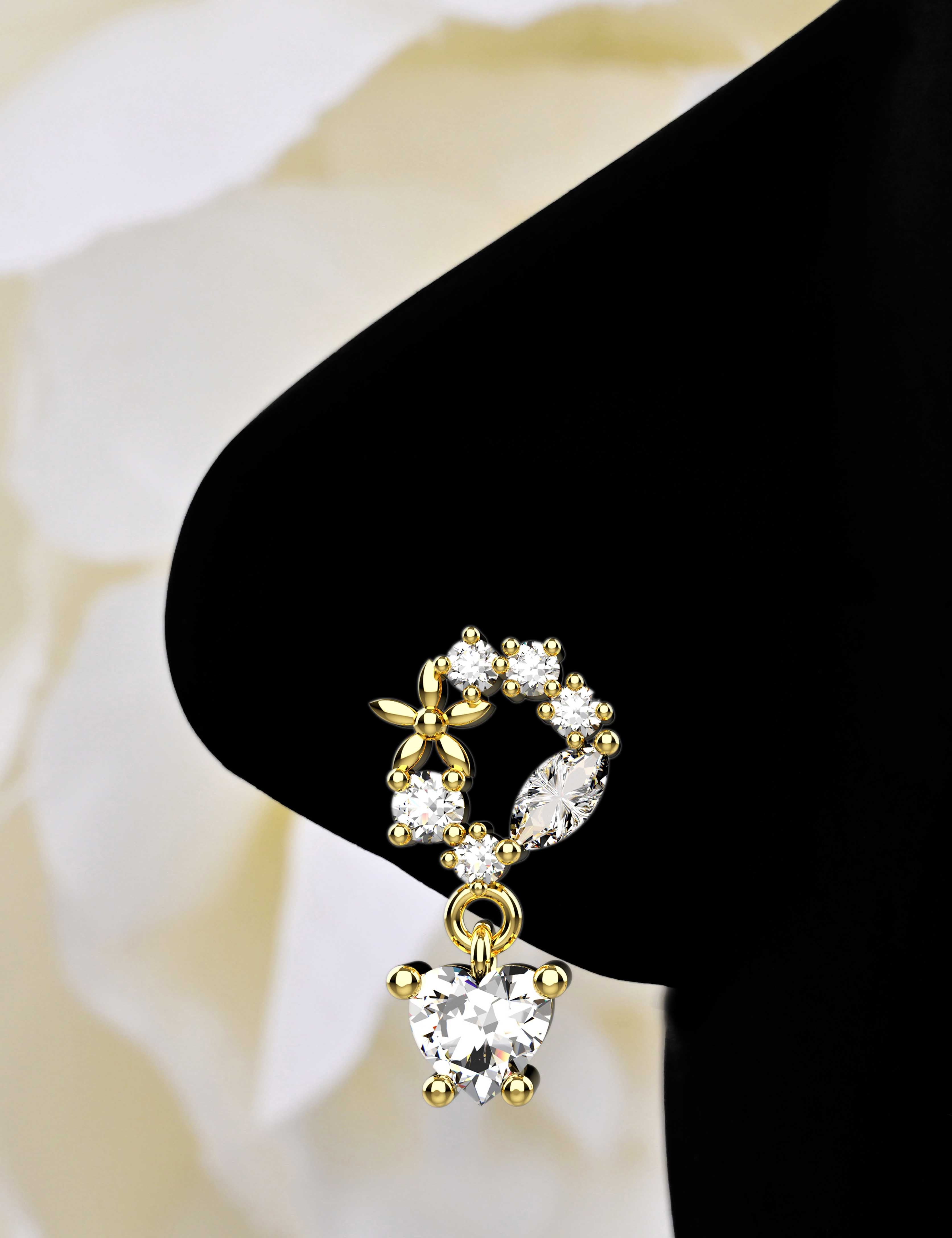 Traditional Gold Nose Pins