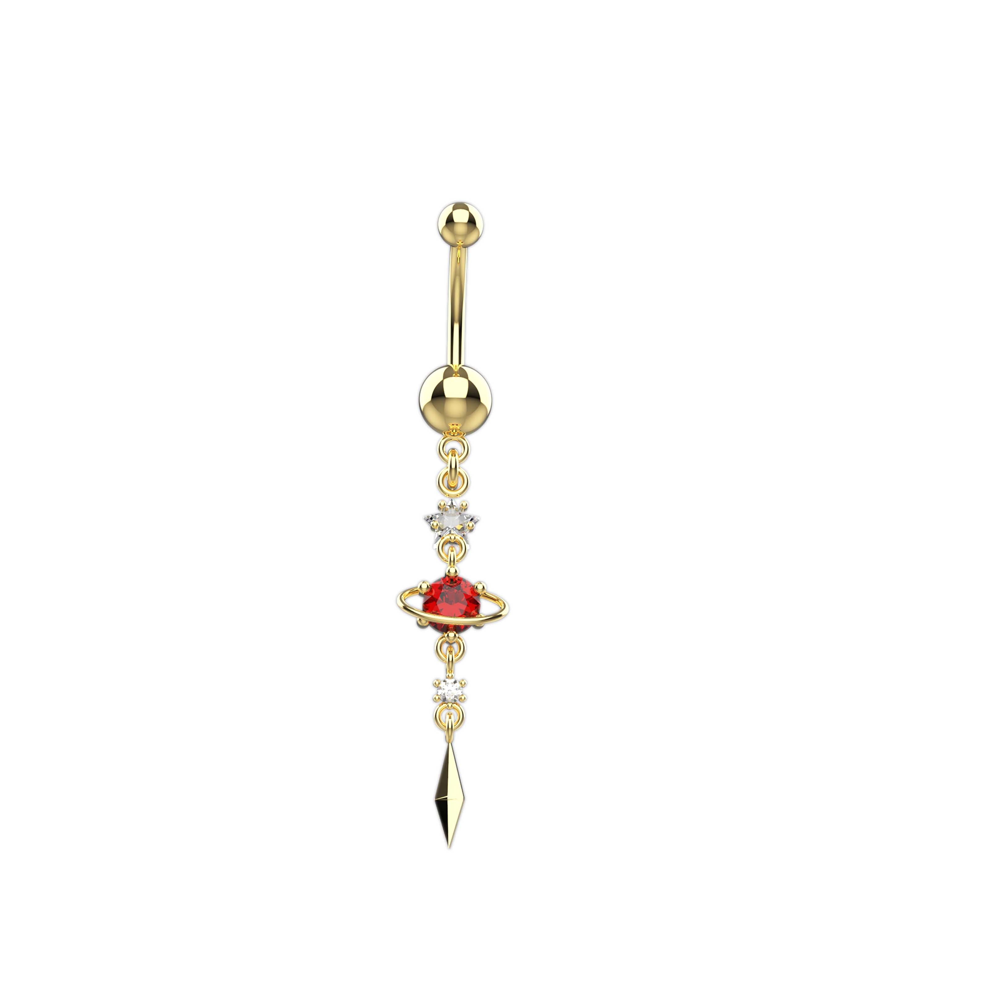 Fashionable belly button rings