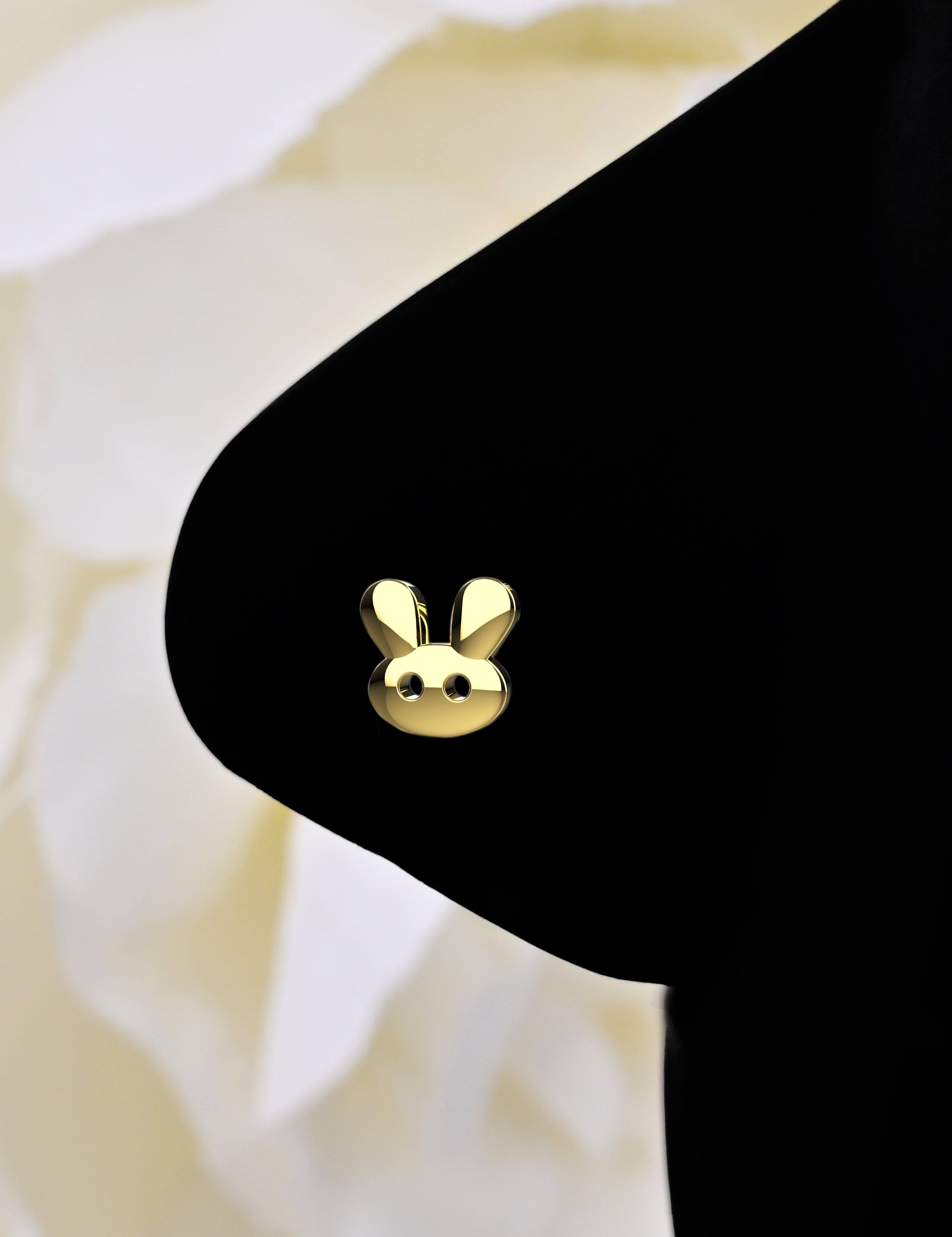 Cute Bunny Nose Pin Design - Simple Jewelry for Women